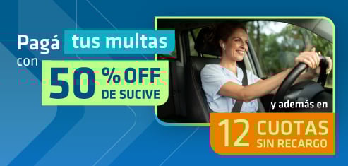 Financia hasta en 12 cuotas sin recargo, tus multas impagas.